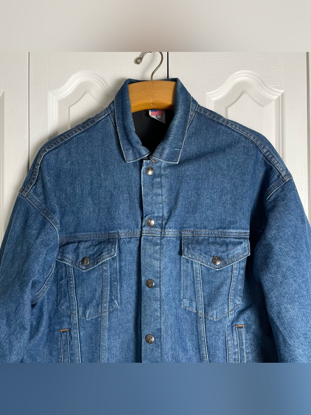 VTG Authentic NRA Gear Denim Jacket Mens Large Heavy Concealed Carry MADE IN USA - Picture 2 of 16